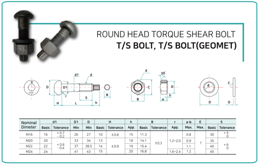 TS BOLT, GEOMET 제품 사진 1